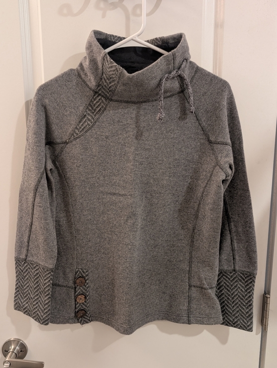 Prana Tops - Gray Prana Lucia Cowl Neck Sweater
